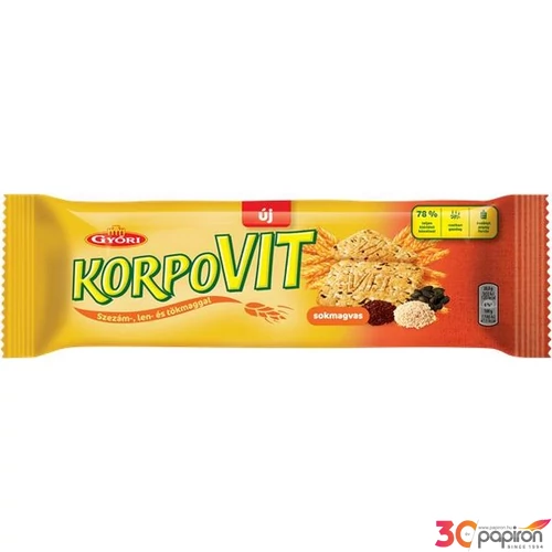 Korpovit keksz 174g GYŐRI sokmagvas
