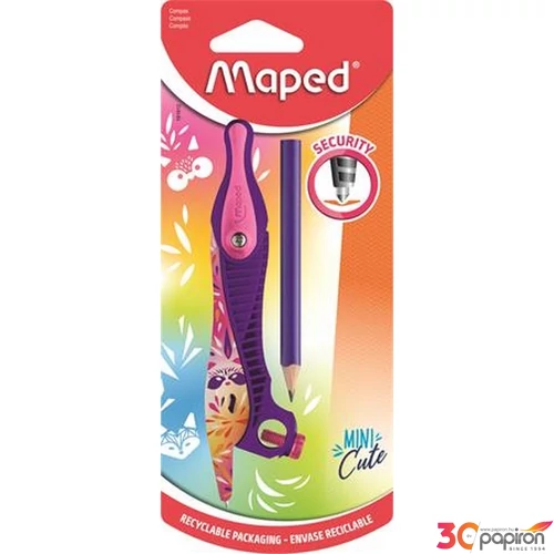 Körző készlet Maped ceruzával és adapterrel,Mini Cute vegyes színek