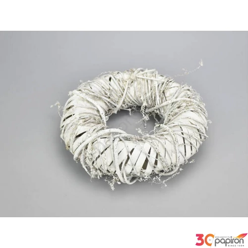 Koszorú alap 24cm kerek fonott