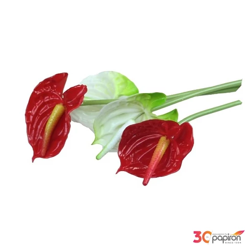 Selyemvirág - művirág anthurium 2 színű 