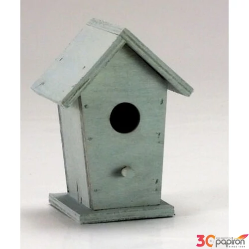 Fa madáretető szürke 6x6,7x10cm 