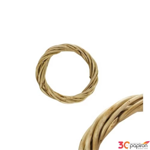 Koszorú vesszőből 15cm natúr 15cm