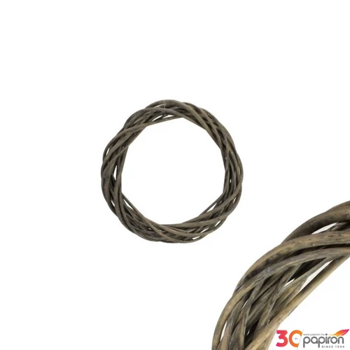 Koszorú vesszőből 15cm szürke 15cm