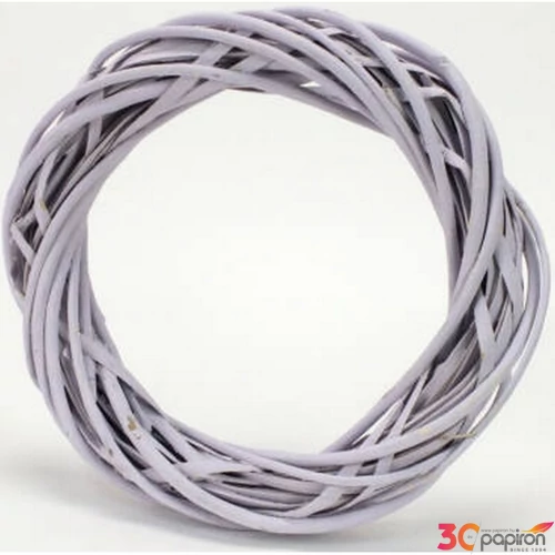 Koszorú vesszőből 25cm pasztell lila, 25cm