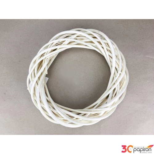 Koszorú vesszőből  25cm natúr 25cm