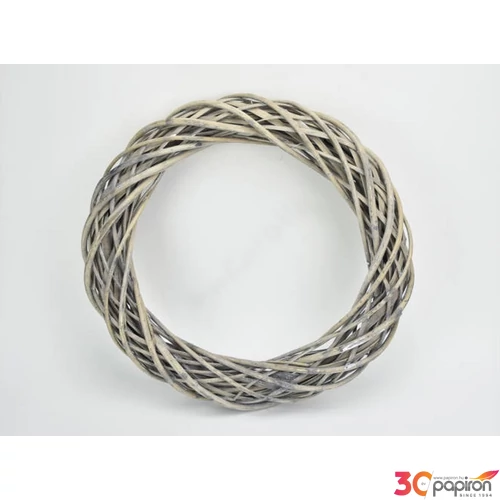 Koszorú vesszőből 40cm szürke 40cm 