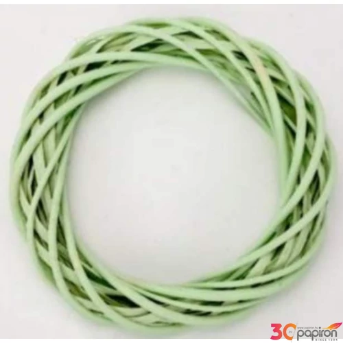 Koszorúalap vesszőből 10cm green 