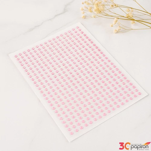 Kreatív dekor strasszkő öntapa átm:2mm fekete 25