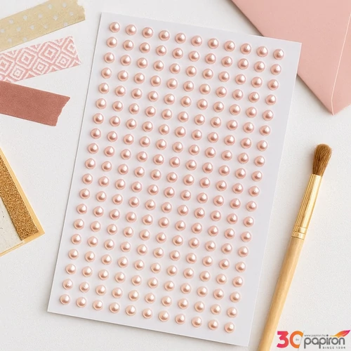 Kreatív dekor strasszkő öntapa babarózsaszín átm:6mm 25