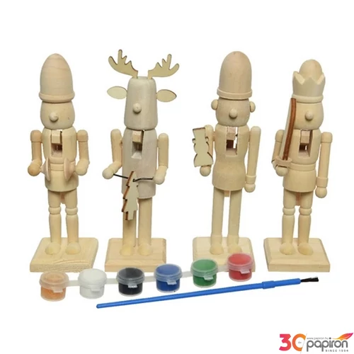 Kreatív festő készlet 24'' fából, festékkel 4,5cmx4,5cmx15cm sdkae 1db/ár