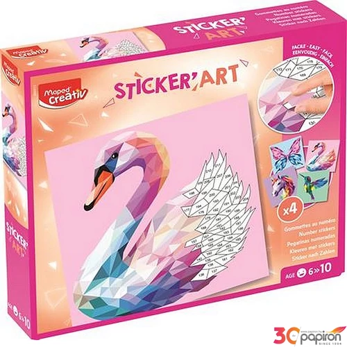 Kreatív matricás készlet különleges állatok MAPED CREATIV "Sticker` Art