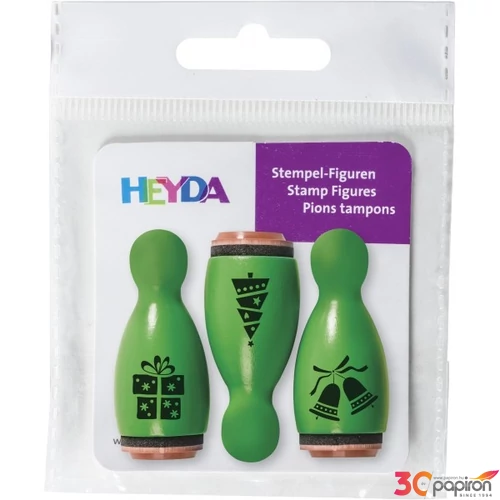 Kreatív nyomda készlet Heyda gyermekeknek karácsonyi minták 3,5cm 3db/készlet 204888651