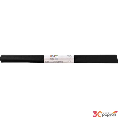 Krepp papír 50x200cm COOL BY VICTORIA, fekete HPRV0026