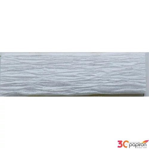 Krepp papír 50x200cm gyöngyház fehér, Victoria HPRV00136