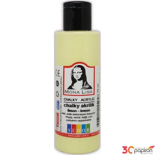 Krétafesték 70ml Südor Mona Lisa matt szín -Lemon kanárisárga SD170-02