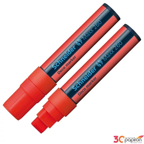 Krétamarker Schneider Maxx 260 5-15mm piros folyékony kréta Írószerek SCHNEIDER 126002