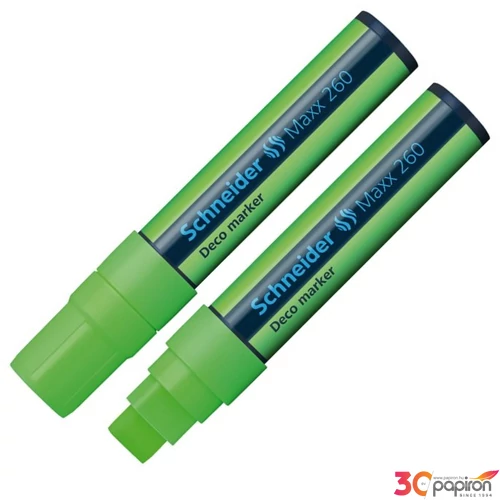 Krétamarker Schneider Maxx 260 5-15mm v.zöld folyékony kréta Írószerek SCHNEIDER 126011