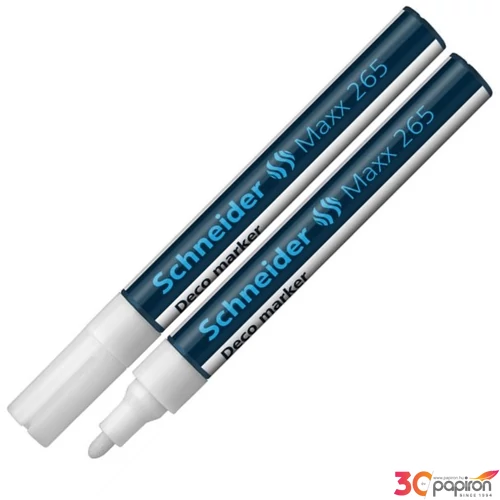 Krétamarker Schneider Maxx 265 2-3mm fehér folyékony kréta Írószerek SCHNEIDER 126549