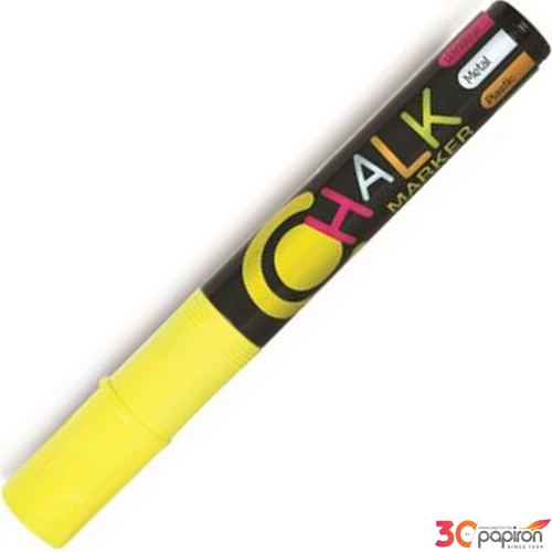 Krétamarker Flexoffice Chalkmarker 2,5mm sárga Írószerek FLEXOFFICE FO-CM01Y