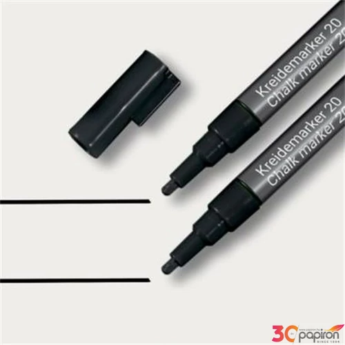 Krétamarker folyékony Sigel kúpos hegy, 1-2 mm fekete