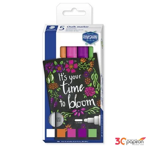 Krétamarker készlet Staedtler 2,4mm, kúpos, Lumocolor 344 5 különböző szín