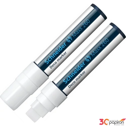 Krétamarker Schneider Maxx 260 5-15mm fehér folyékony kréta Írószerek SCHNEIDER 126049