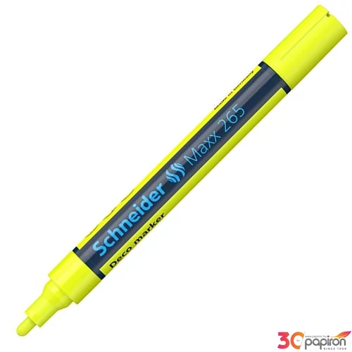 Krétamarker Schneider Maxx 265 2-3mm sárga folyékony kréta TSC265S