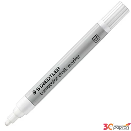 Krétamarker Staedtler 2,4mm, kúpos, Lumocolor 344 fehér