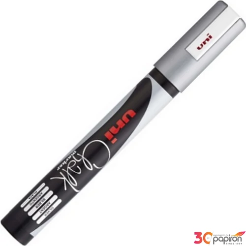 Krétamarker UNI-BALL PWE-5M 1, 8-2,5mm kerek hegyű ezüst Írószerek UNI-BALL 2UPWE5ME