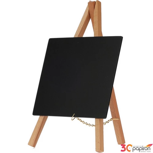 Krétatábla 15x15cm ARTIS '24 törlővel+ állvánnyal filctollal kpm asztali krétás tábla