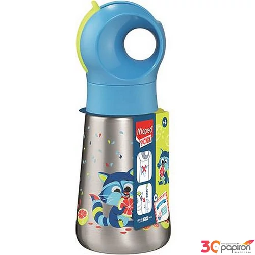 Kulacs 350ml MAPED PICNIK rozsdamentes acél  "Concept Miniz" mosómedve