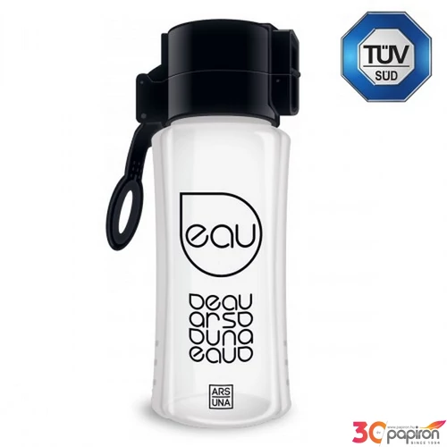 Kulacs Ars Una 450ml AU fekete/áttetsző 94749519 Biztonságizáras PBA mentes kula