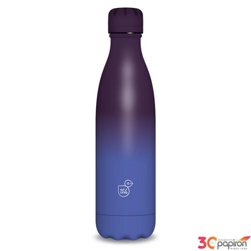 Kulacs Ars Una 500ml Duplafalú Fémkulacs Blue-Purple 55811491 Biztonságizáras PBA mentes kula