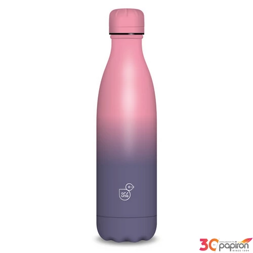 Kulacs Ars Una 500ml Duplafalú Fémkulacs Purple-Dark Pink 55811552 Biztonságizáras PBA mentes kula