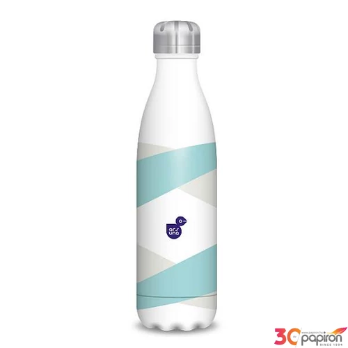 Kulacs Ars Una 500ml Duplafalú Fémkulacs Striped (5172) 22 55811729 Biztonságizáras PBA mentes kula