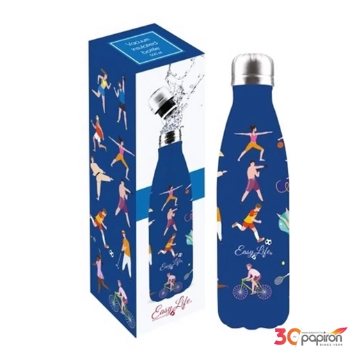 Kulacs duplafalú 500ml rozsdamentes acél hőtartó útipalack Sports