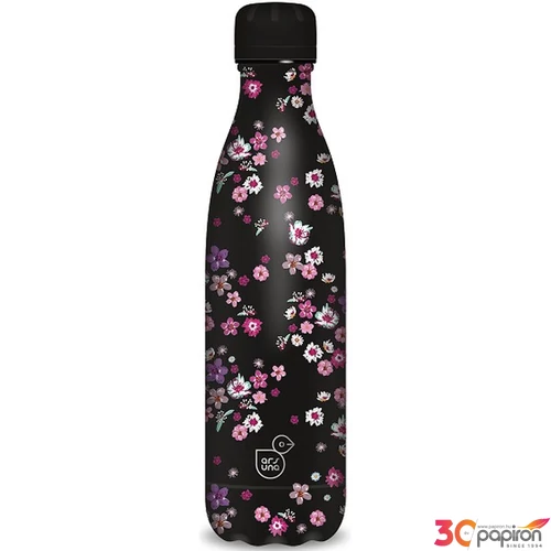 Kulacs fém 500ml Ars Una 24'' duplafalú Pearl Blossom black (5377) 55813778 Prémium minőség