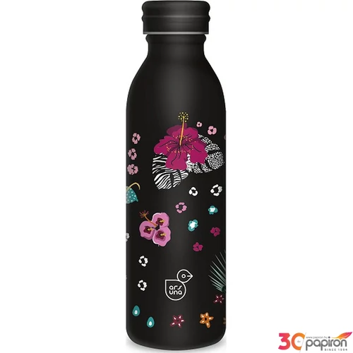 Kulacs fém 600ml Ars Una 24'' duplafalú Black Hibiscus (5394) 56333947 Prémium minőség