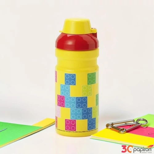Kulacs Lego Classic 390ml sárga-piros-mintás