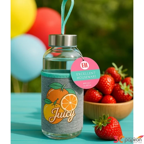 Kulacs üveg 400ml 3féle kpmisk '25