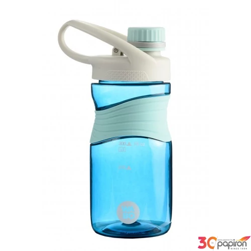 Kulacs Wabo 450ml kék, műanyag, kupakos, markolattal