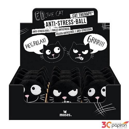 Anti-stressz labda cicás Moses Verlag, plüss 6,6x7,5x5,5 cm
