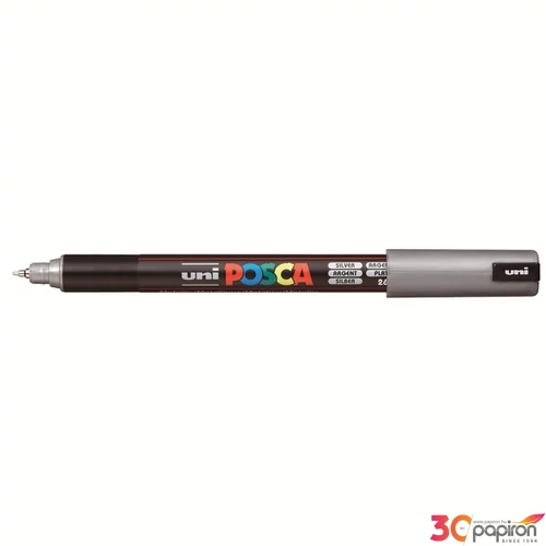 Decormarker UNI-BALL Posca 0,7mm ezüst Írószerek UNI-BALL PC-1MR