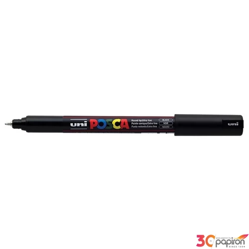 Decormarker UNI-BALL Posca 0,7mm fekete akril marker Írószerek UNI-BALL PC-1MR