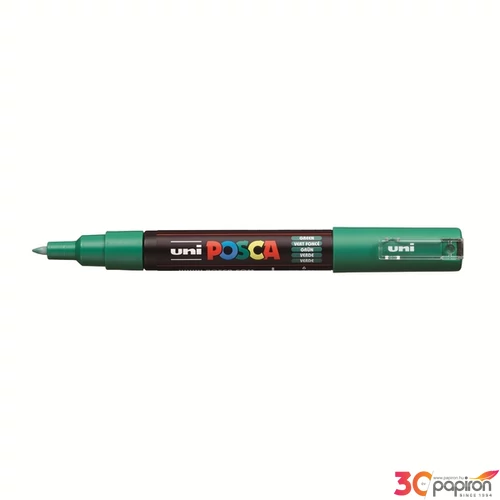 Decormarker UNI-BALL Posca 0,7-1mm vízbázisu akril marker zöld Írószerek UNI Posca PC-1M