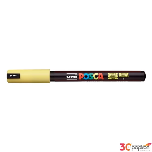 Decormarker UNI-BALL Posca 0,7mm vízbázisu  akril marker sárga Írószerek UNI Posca PC-1MR