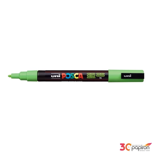 Decormarker UNI-BALL Posca 0,9-1,3mm vízbázisu akril marke almazöld Írószerek UNI Posca  PC-3M
