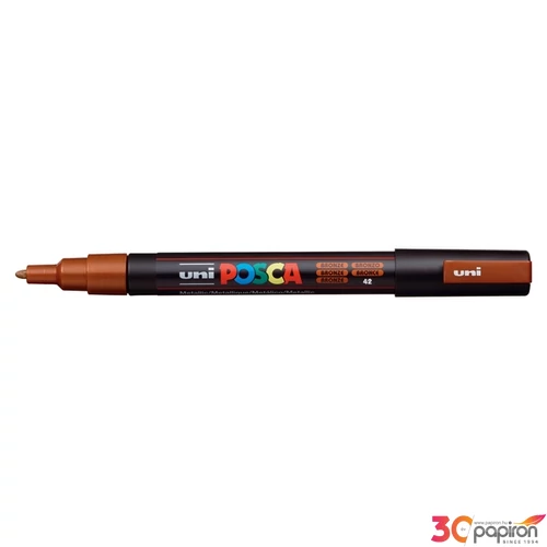 Decormarker UNI-BALL Posca 0,9-1,3mm vízbázisu akril marker  bronz Írószerek UNI Posca  PC-3M