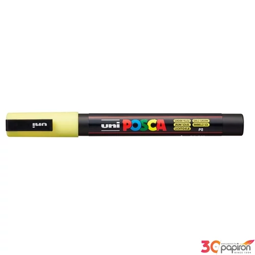 Decormarker UNI-BALL Posca 0,9-1,3mm vízbázisu akril marke napsárga Írószerek UNI Posca  PC-3M