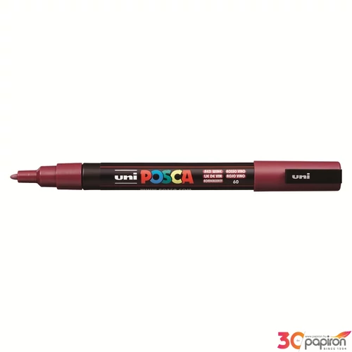 Decormarker UNI-BALL Posca 0,9-1,3mm vízbázisu vörösbor akril marke Írószerek UNI-BALL PC-3M